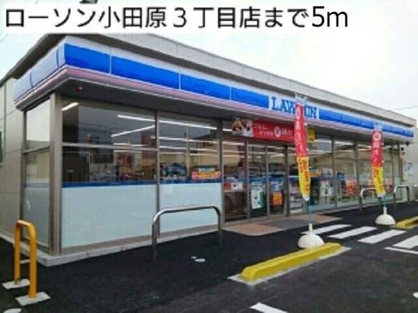 近くのローソン小田原3丁目店まで5m（徒歩1分）