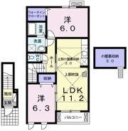 グレイスメゾンDの間取り画像
