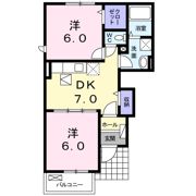 エバーハイムⅡの間取り画像