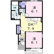 コンフォート八幡 Ⅰの間取り画像
