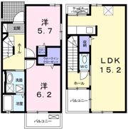 レクイアーレ72 Aの間取り画像