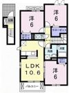 レクイアーレ72 Cの間取り画像