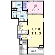 サンハイム Aの間取り画像