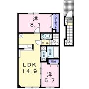 Villa 佐藤 Eの間取り画像