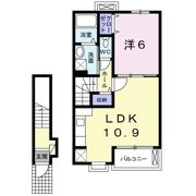 エレガンス蛍田Aの間取り画像