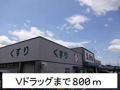 近くのＶドラッグまで800m（徒歩10分）