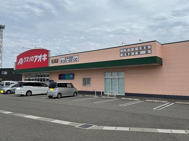 近くのクスリのアオキまで500m（徒歩7分）