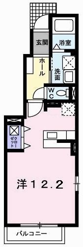 ルミエール カモチ Aの間取り画像