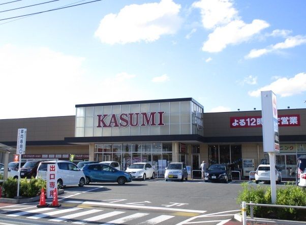 近くのカスミ　勝田店まで1,100m（徒歩14分）