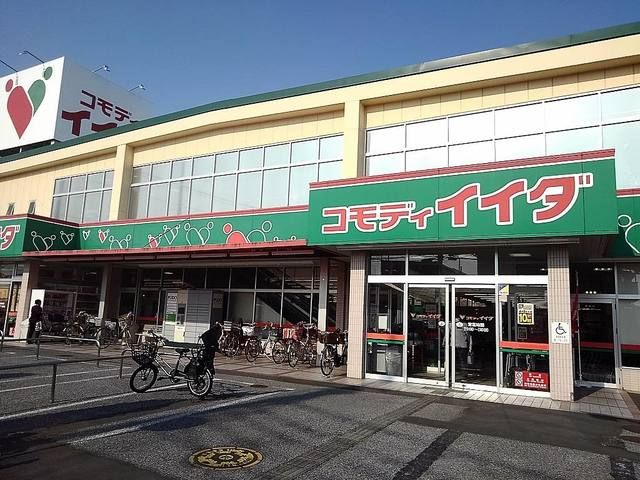 近くのコモディイイダ東越谷店まで750m（徒歩10分）