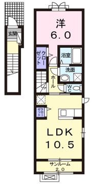 シャルマン芳賀の間取り画像