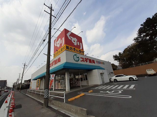 近くのスギ薬局上地店まで750m(徒歩10分)