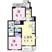 EXCEL COURTの間取り画像