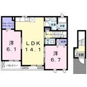 アザレーアⅠの間取り画像