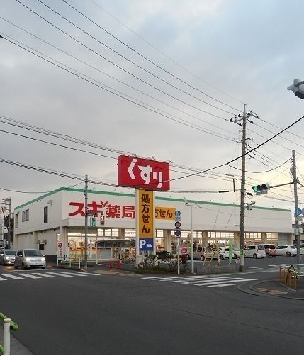 近くのスギ薬局まで450m（徒歩6分）