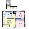 メール・ブルーBの間取り画像
