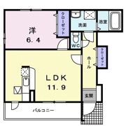 メリディオ 操山の間取り画像