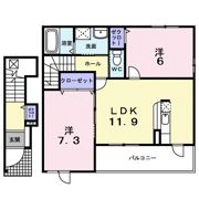 メリディオ 操山の間取り画像
