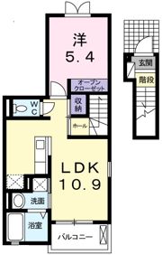 ポレール伊川 Ⅲの間取り画像