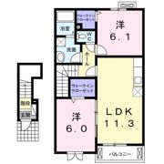 パパグラッチェ Bの間取り画像