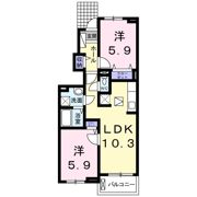レークサイドナカノⅡの間取り画像
