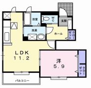 ライズアンドシャインⅡの間取り画像