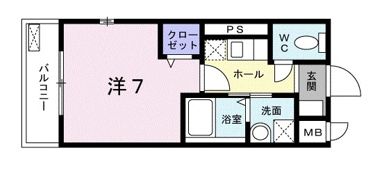 フラウム高田西の間取り画像