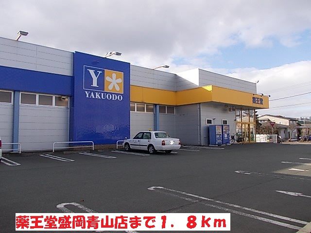 近くの薬王堂盛岡青山店まで1,800m（徒歩23分）