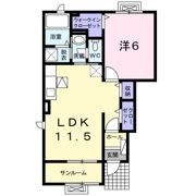 ラフィネⅢの間取り画像