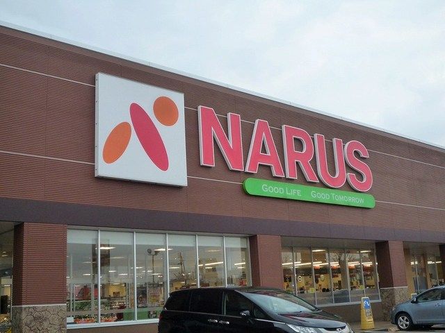 近くのナルス高田西店まで1,200m（徒歩15分）
