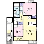 セルビナ興南Bの間取り画像