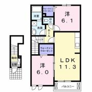 ヴァーサフリーデⅠの間取り画像