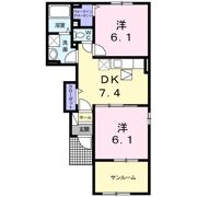 サンシャインヒルズⅡ・Aの間取り画像