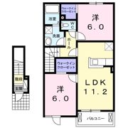 ザ ガーデンヴィラ 箸蔵 Aの間取り画像