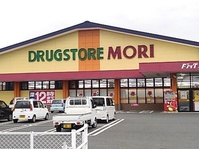 近くのドラッグストアモリ吉井店まで870m（徒歩11分）