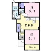メゾンブリーズⅨの間取り画像