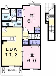 ロータスガーデン Cの間取り画像