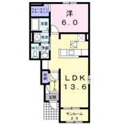 フレスクーラ蟻ヶ崎Ⅲの間取り画像