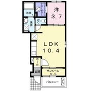 スザンヌ ラングランBの間取り画像