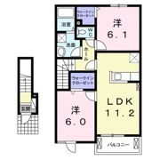 ジョイ アルミュール Bの間取り画像