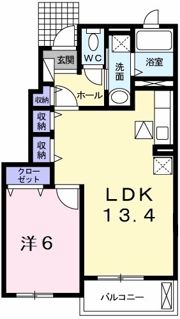 クラウンヒルズ有瀬の間取り画像