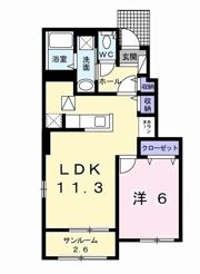 サニーヴィラ Aの間取り画像