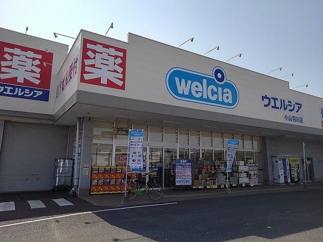 近くのウエルシア小山羽川店まで850m(徒歩11分)