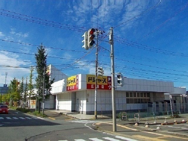 近くのドジャース　広面店まで800m（徒歩10分）