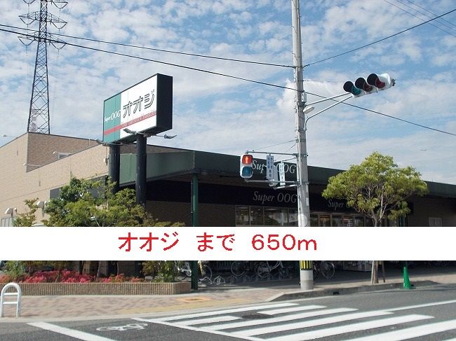 近くのスーパーオオジまで650m（徒歩9分）