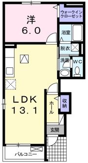 アンジュ Aの間取り画像