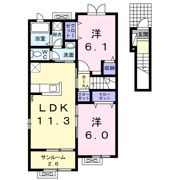 ラフィネⅣの間取り画像