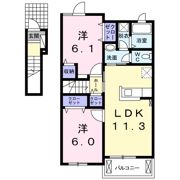 カーク A棟の間取り画像
