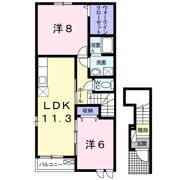 エステートグレース堀川Bの間取り画像