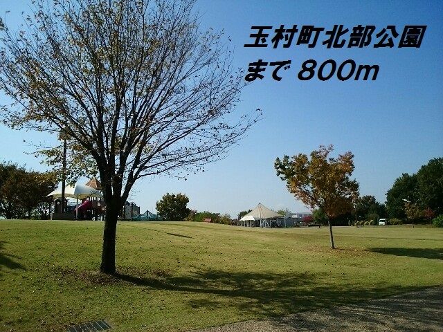 近くの玉村町北部公園まで800m（徒歩10分）